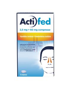 ACTIFED*12 cpr 2.5 mg + 60 mg