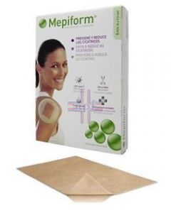 MEPIFORM MEDICAZIONE ATRAUMATICA PER CICATRICI CHELOIDI 10X18 CM 5 PEZZI