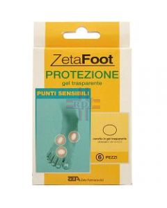 ZETAFOOT GEL TRASP PUNTI SENSIB 6PZ