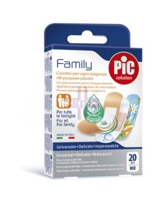 CEROTTO PIC STRIP FAMILY 20 PEZZI ANTIBATTERICO CON TAMPONE