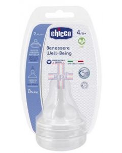 CHICCO TETTARELLA WELL BEING 4 MESI+ FAST SILICONE 2 PEZZI
