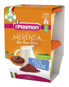 PLASMON LA MERENDA DEI BAMBINI MERENDE LATTE CACAO ASETTICO2 X 120 G
