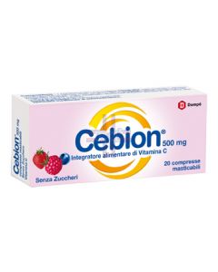 CEBION MASTICABILE SENZA ZUCCHERO VITAMINA C 500 MG 20 COMPRESSE