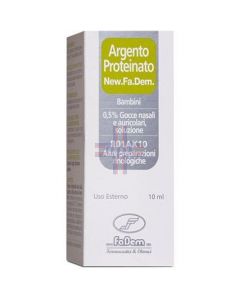 ARGENTO PROTEINATO (NEW.FA.DEM.)*BB gtt orl 10 ml 0.5%