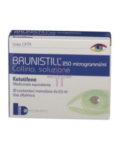 BRUNISTILL*20 flaconcini collirio 0.5 ml 0.025%