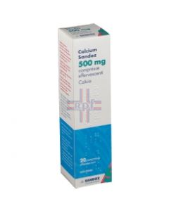 CALCIUM SANDOZ*20 cpr eff 500 mg