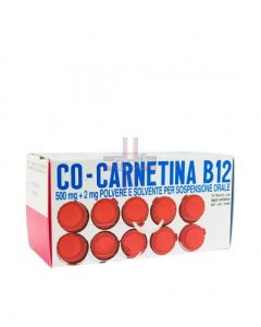 COCARNETINA B12*orale sosp 10 flaconcini 10 ml 500 mg + 2 mg