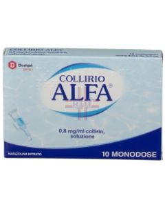 COLLIRIO ALFA*10 monodosi collirio 0.3 ml 0.8 mg/ml