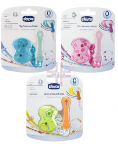 CHICCO CLIP CON CATENELLA MIX COLOR
