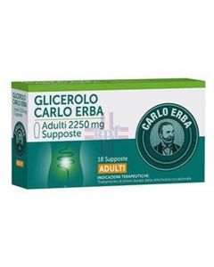 GLICEROLO (CARLO ERBA)*AD 18 supp 2.250 mg