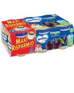 MELLIN OMOGENEIZZATO PRUGNA MELA 100 G 6 PEZZI
