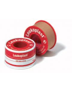 CEROTTO CHIRURGICO PER FISSAGGIO MEDICAZIONI IN ROCCHETTO LEUKOPLAST SUPPORTO VISCOSA COLOR PELLE MASSA ADESIVA CAUCCIU'OSSIDO DI ZINCO 2,5X500CM 