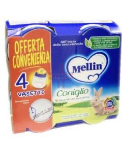 MELLIN OMOGENEIZZATO CONIGLIO 4X80 G
