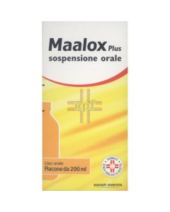 MAALOX PLUS*orale sosp 200 ml 3.65% + 3.25% + 0.5%