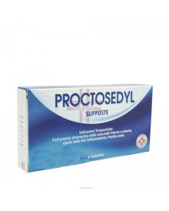 PROCTOSEDYL*6 supp 5 mg + 50 mg + 10 mg + 0.1 mg