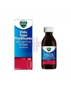 VICKS TOSSE FLUIDIFICANTE*scir 180 ml 200 mg/15 ml 