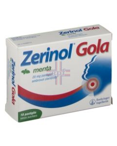 ZERINOL GOLA MENTA*18 pastiglie 20 mg